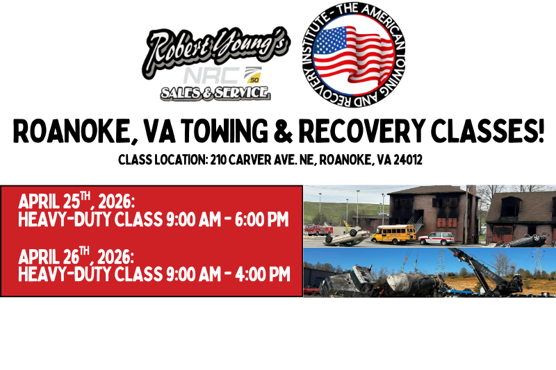 Upcoming Towing Training Classes 6 Roanoke VA NRC Banner 2