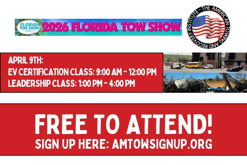 Upcoming Towing Training Classes 5 2026 ATRI.